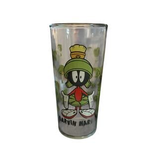 Vintage Looney Tunes Mavin the Martian Character Glass